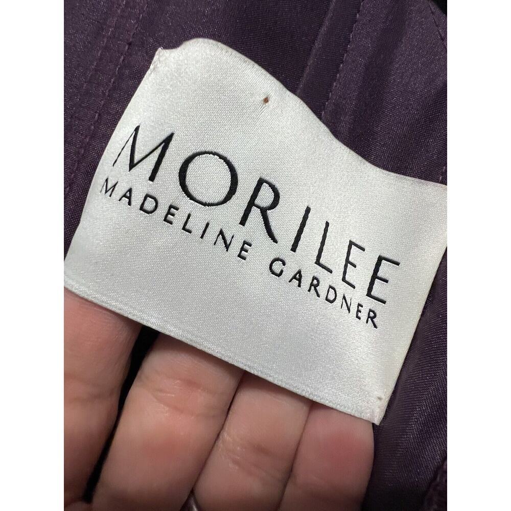 Bridesmaids Dress Size 4 Burgundy Long Formal Emperor Mori Lee Gardner Small - Picture 6 of 12